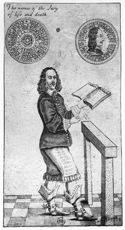 Los Nombres del Jurado de Vida y Muerte, 1649 de English School